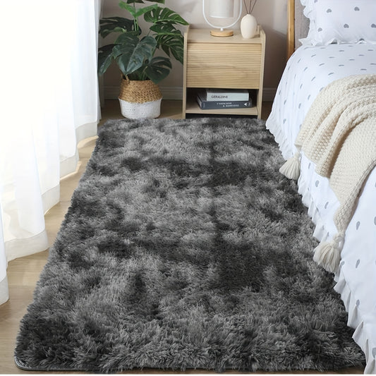 1pc, Soft Plush Area Rugs, Non-slip Fuzzy Shag Plush Soft Shaggy Bedside Rug