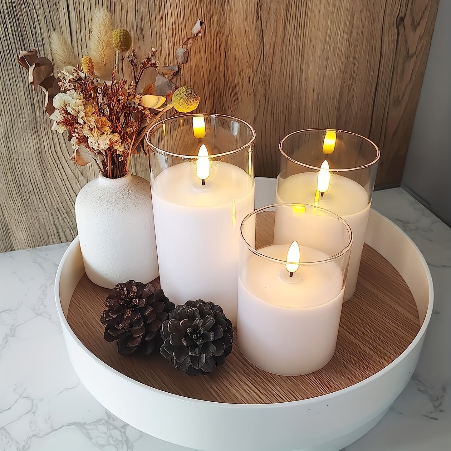 3pcs Flameless Candle Light